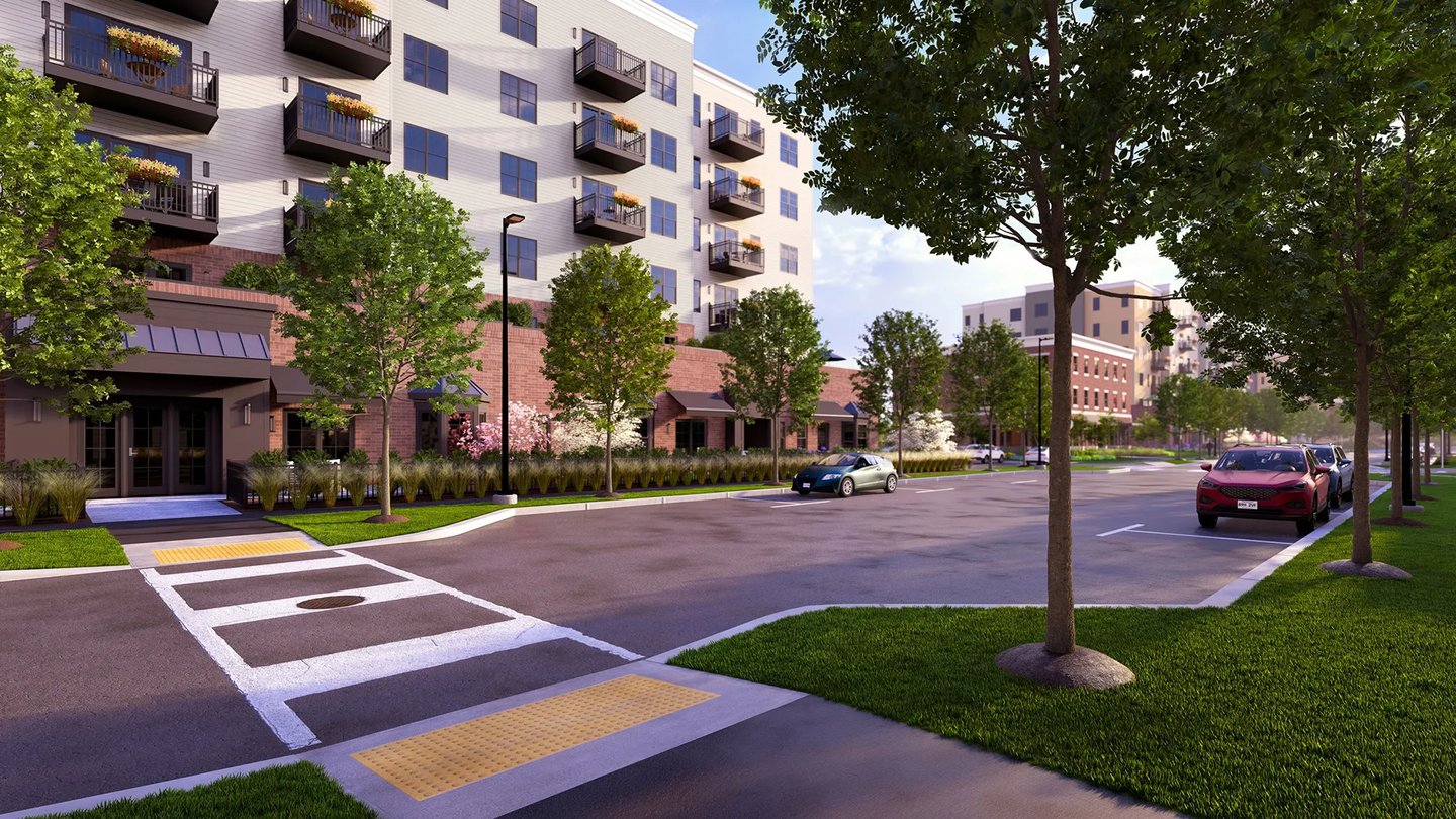 Exterior streetscape at Mohawk Tannery in Nashua NH